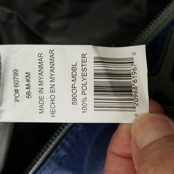 OUTDOOR PRODUCTS TRAVERSE BACKPACK UNISEX HIKING-DAYPACK NAVY GREY - Picture 7 of 8